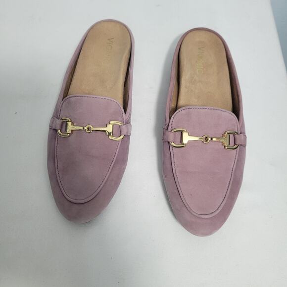Vionic Adeline Purple Suede Leather Mule With Horsebit Detail Size 9M 10290-808 - Picture 1 of 9